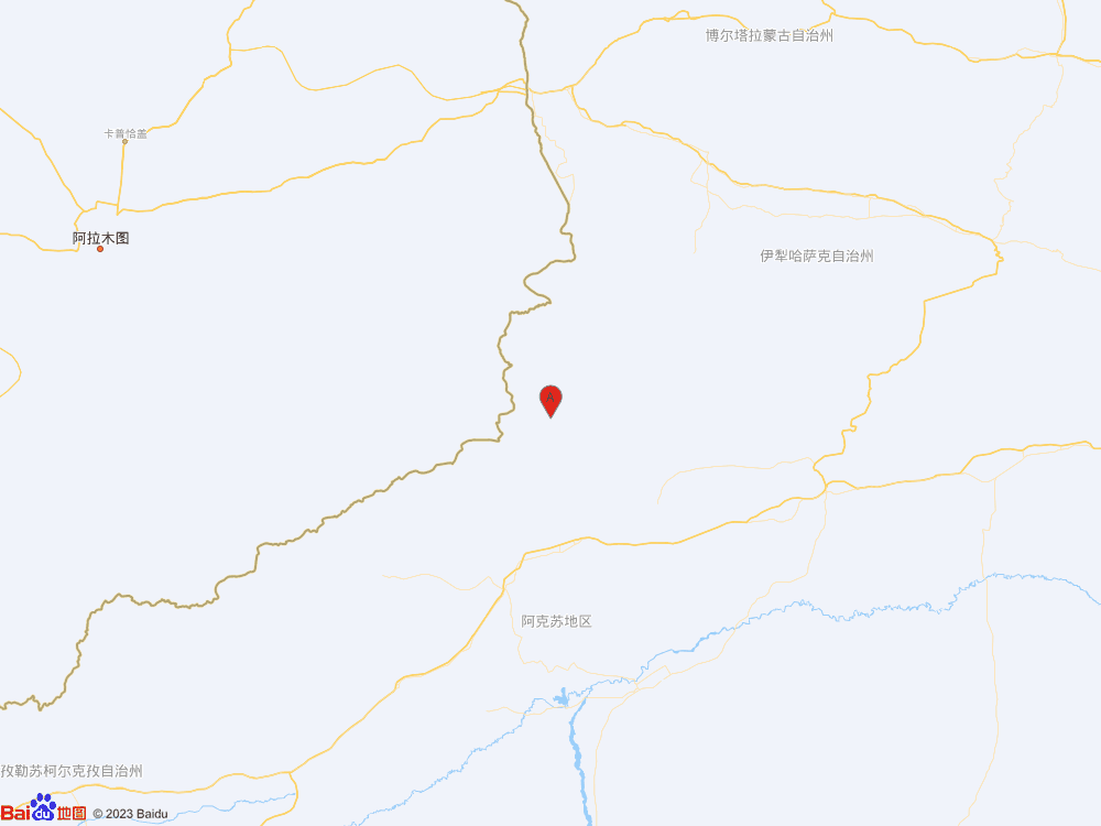 新疆阿克蘇地區(qū)溫宿縣（北緯42.22度，東經(jīng)80.61度）發(fā)生3.7級(jí)地震