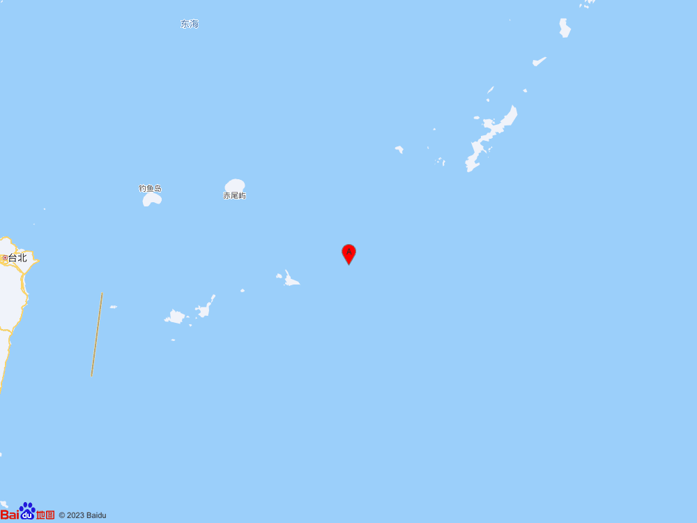 琉球群島西南部（北緯25.00度，東經(jīng)126.10度）發(fā)生5.7級地震