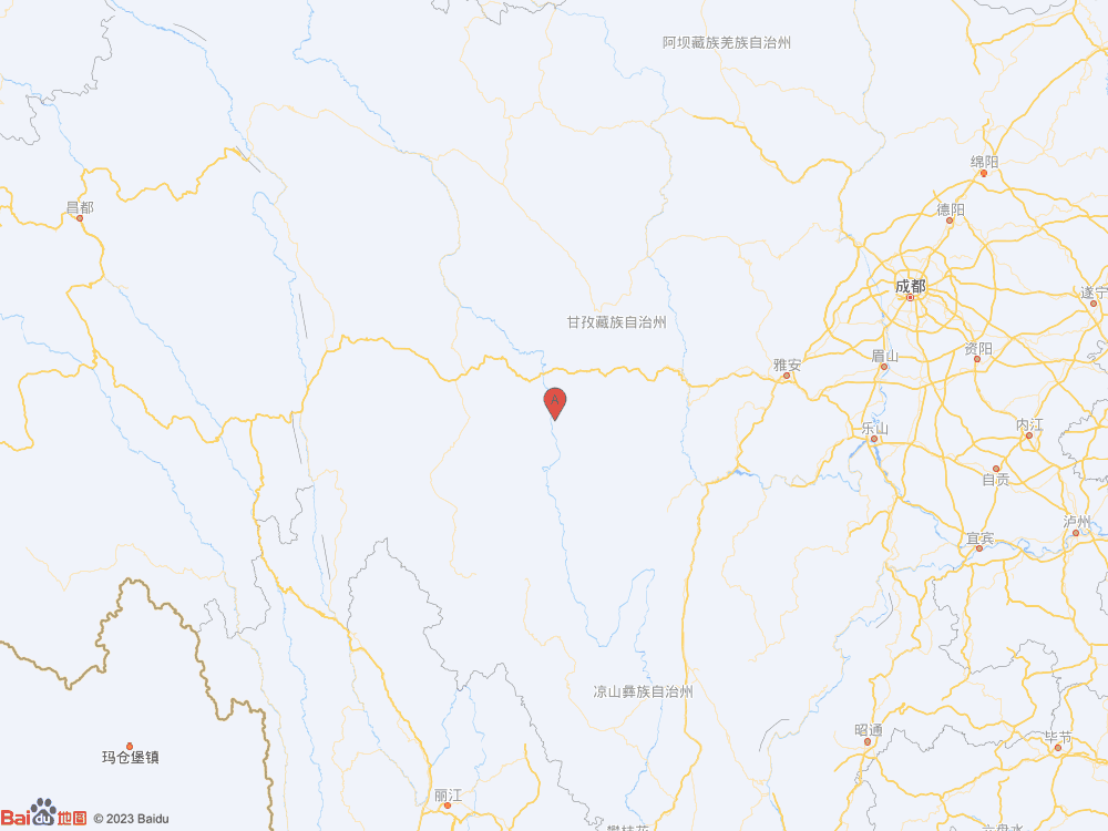 四川甘孜州雅江縣（北緯29.74度，東經(jīng)101.12度）發(fā)生3.4級地震