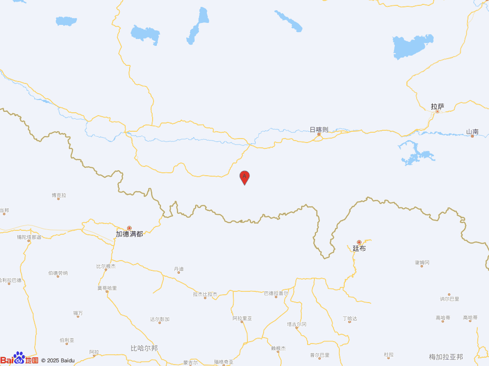 西藏日喀則市定日縣（北緯28.48度，東經(jīng)87.49度）發(fā)生3.1級(jí)地震