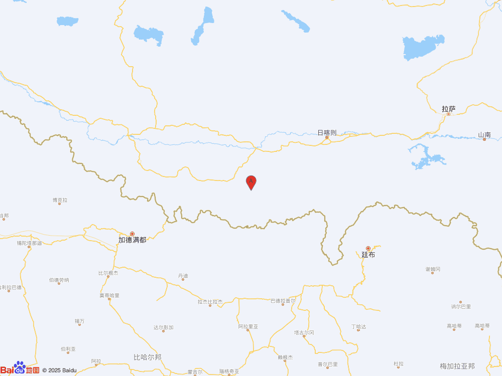 西藏日喀則市定日縣（北緯28.47度，東經(jīng)87.50度）發(fā)生4.2級(jí)地震