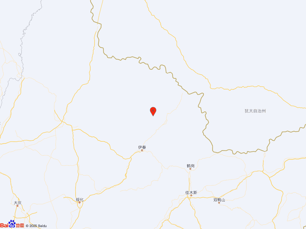 黑龍江伊春市湯旺縣發(fā)生3.3級地震