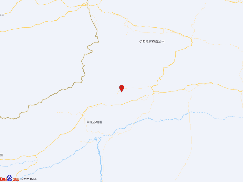 新疆阿克蘇地區(qū)拜城縣發(fā)生3.4級(jí)地震