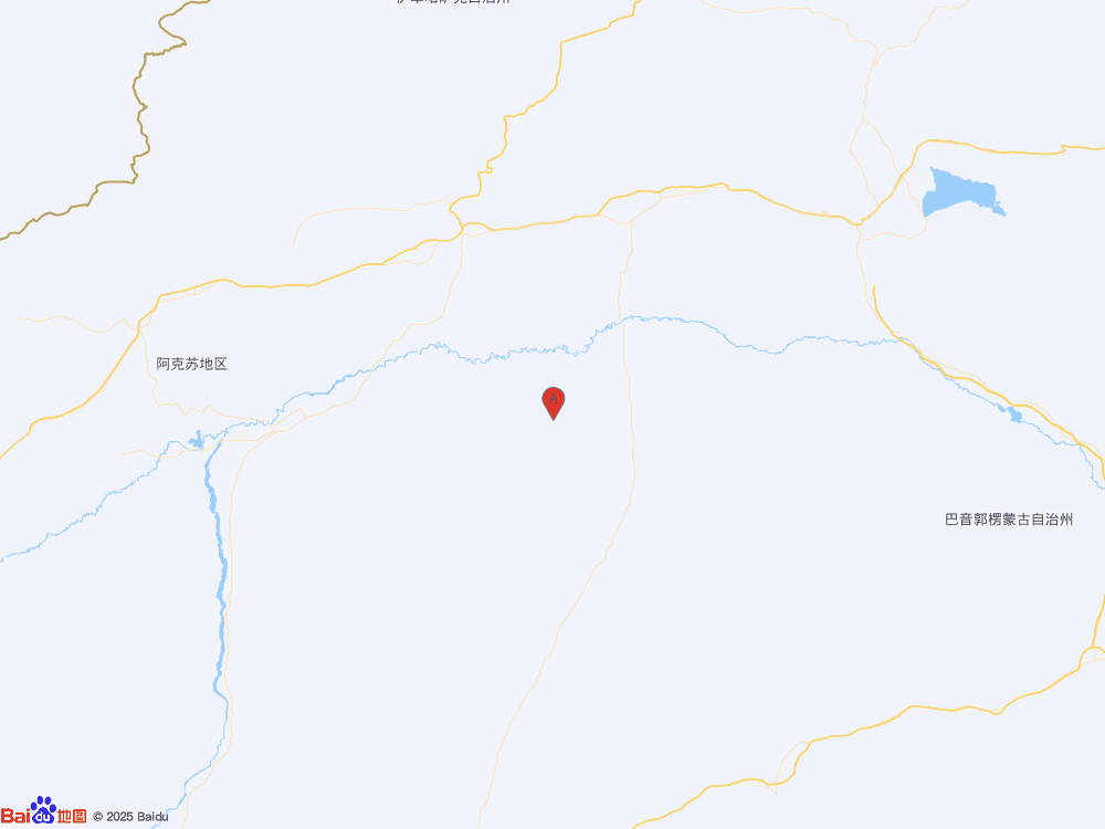 新疆阿克蘇地區(qū)沙雅縣發(fā)生3.8級地震