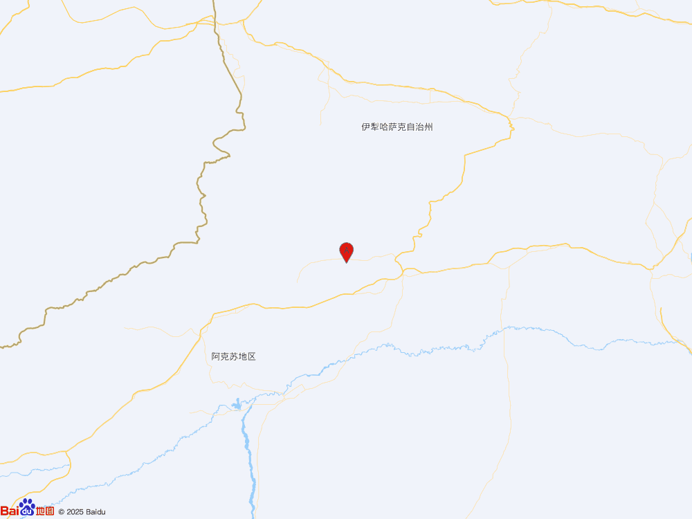 新疆阿克蘇地區(qū)拜城縣（北緯41.88度，東經(jīng)82.16度）發(fā)生3.6級地震